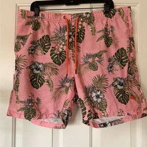 Tommy Bahama Pink Floral Men's Athletic Shorts